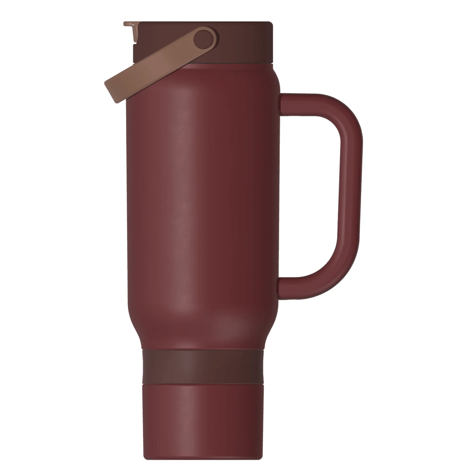Curvey Straw Tumbler in Merlot