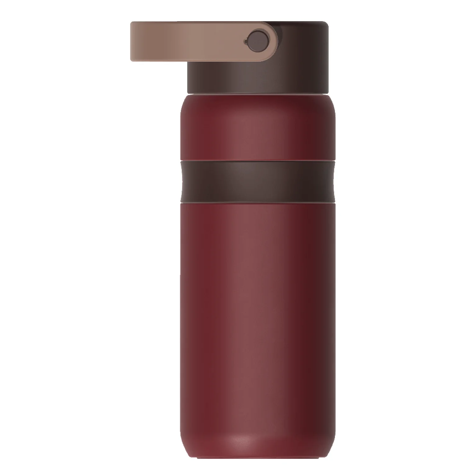 Curvey Water Bottle in Merlot