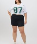 Black Bike Shorts Fold Up waist
