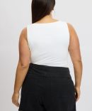 White Bodysuit Sleeveless Supersoft
