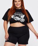 Black Basic Bike Shorts