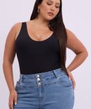Black Bodysuit Sleeveless Supersoft