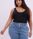 Black Bodysuit Sleeveless Supersoft