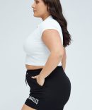 Black Track Shorts High Waist