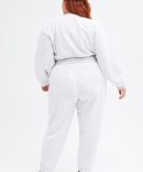 Grey Track Pants High Rise Jogger