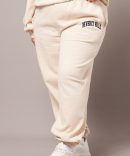Beige Track Pants High Rise