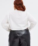 Black Tailored Shorts Croc Print Faux Leather Look