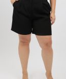 Black Tailored Longline Shorts
