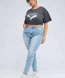 Denim Skinny Jeans High Rise