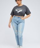 Denim Skinny Jeans High Rise