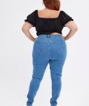 Blue Skinny Denim Jeans High Rise