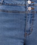Denim Capri Jeans High Rise