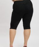 Black Capri Jeans Mid Rise
