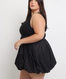 Black Bubble Mini Dress