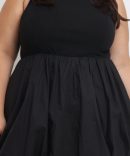 Black Bubble Mini Dress