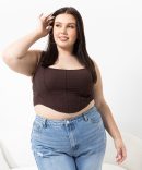 Brown Corset Top