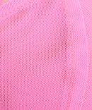 Pink Corset Top Mesh Lace With Suspender Detail Straps