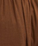 Brown Maxi Skirt Button Front Tie Waist