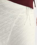 White Stretch Lace Wrap Maxi Skirt