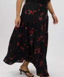Black Floral Maxi Skirt