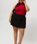 Black Pleated Tennis Skirt with Shorts Underneath
