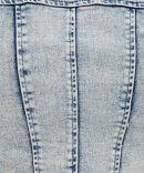 Denim Corset Sleeveless Scoop Neck Stretch Boneless