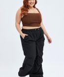 Brown Corset Top Sleeveless Crop