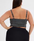 Grey Corset Top Sleeveless