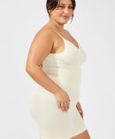Beige Seamless Backless Sculpting Bodysuit